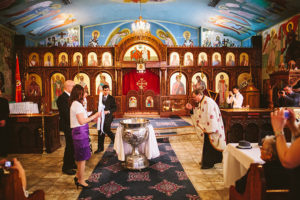 Orthodox Baptism photography at St. Clement of Ohrid Macedonian Church in Toronto